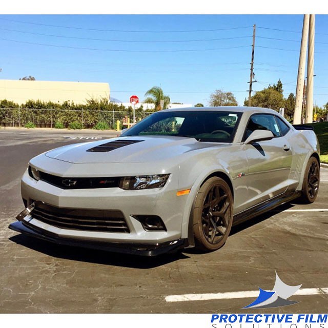 Camaro Wrapped in Avery SW Gloss Dark Grey Vinyl